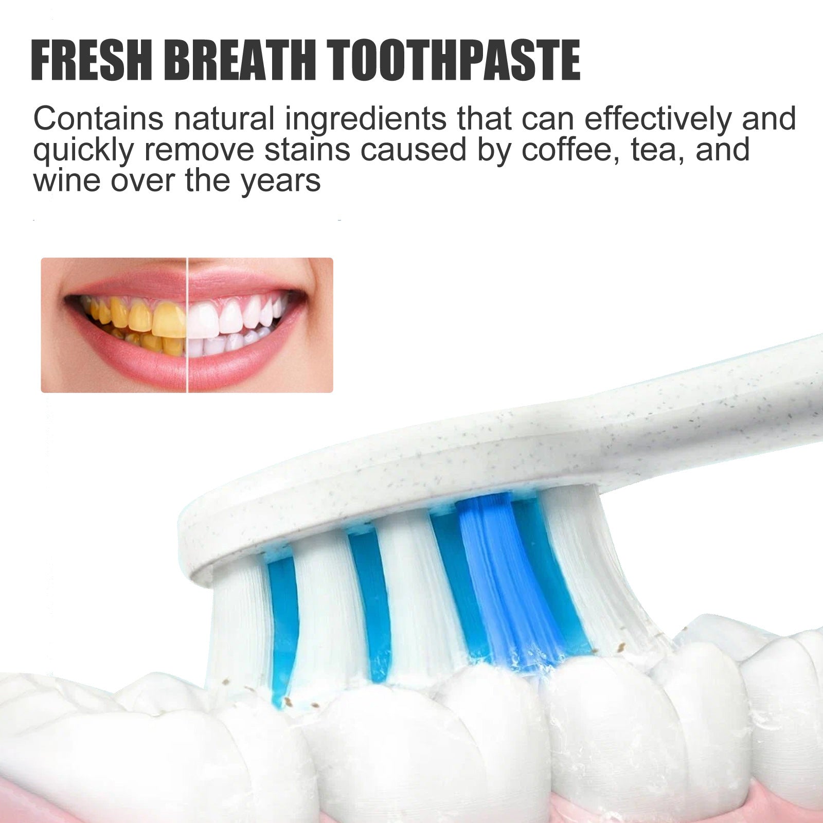 Dentifrice éclaircissant aux probiotiques pour l'hygiène bucco-dentaire