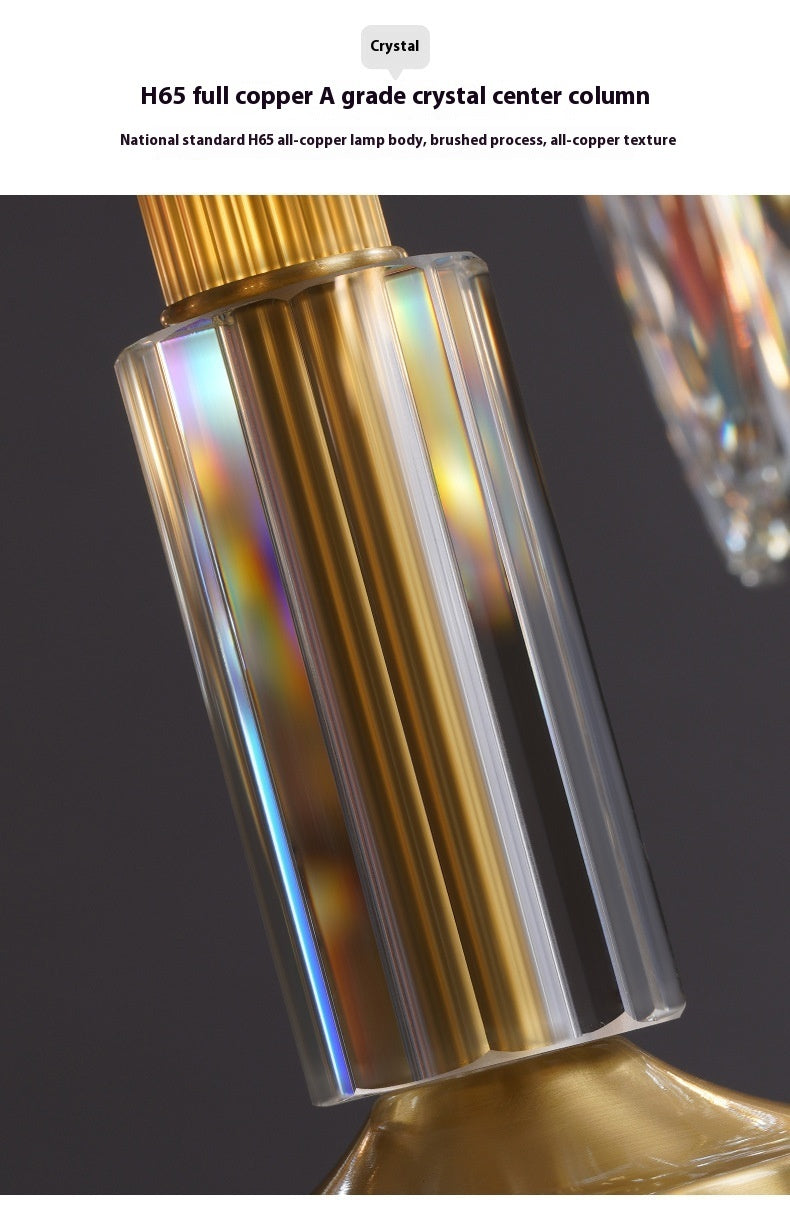Lustre en cristal de style postmoderne minimaliste pour le salon