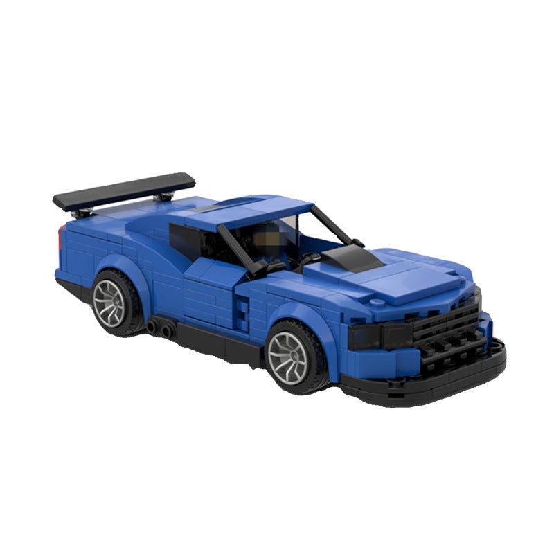 MOC Compatible Building Blocks Chevrolet Comero ZL1 Puzzle Boy 8 Grid Car Racing