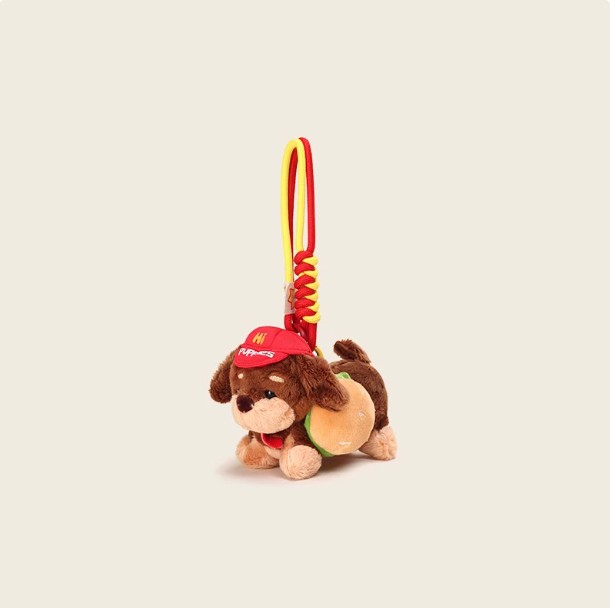 Sausage Plush Dog Bag Pendant Keychain