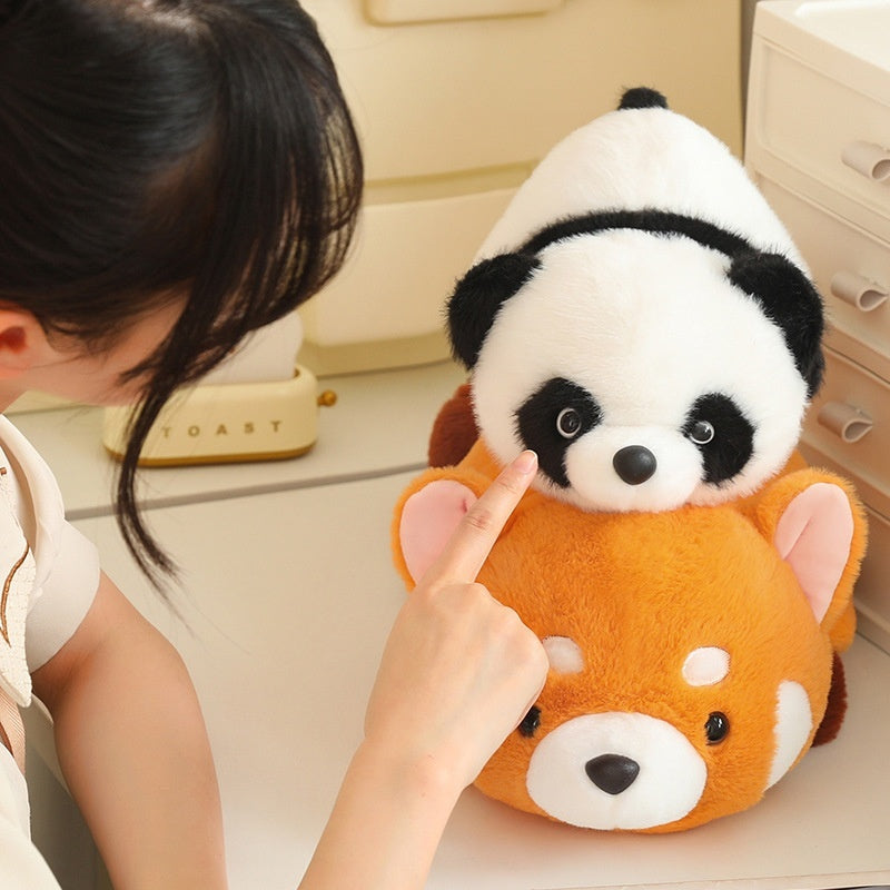 Plush Toys Elephant Penguin Panda Lesser Panda White Rabbit Girl's Birthday Gift