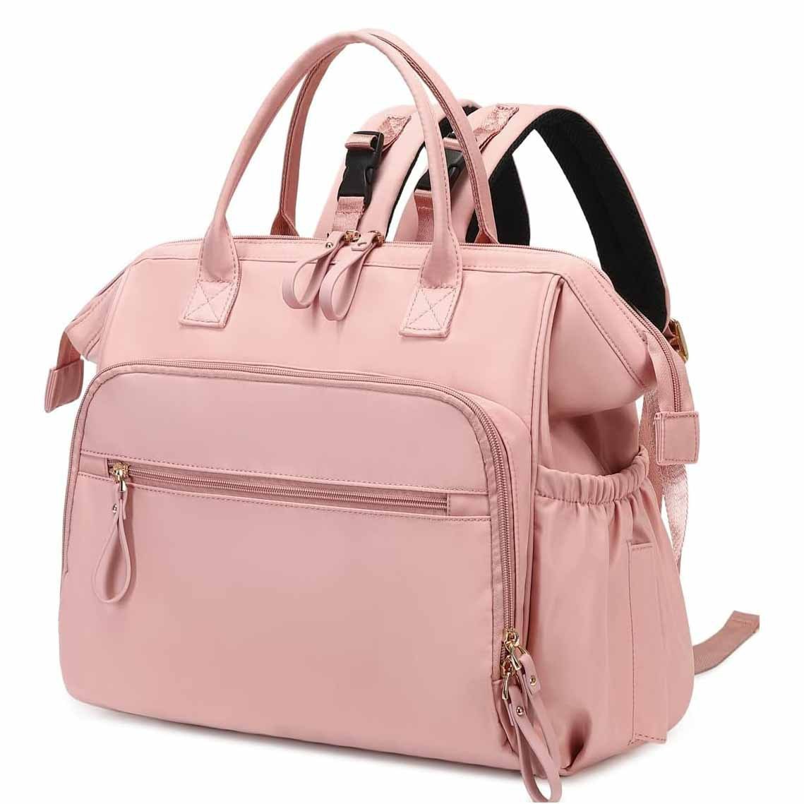 Baby's Diaper Handbag Waterproof Backpack Belt Anti-theft Pocket Mummy Bag