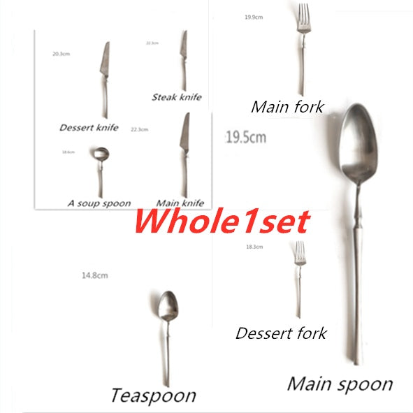 Stainless steel Western tableware