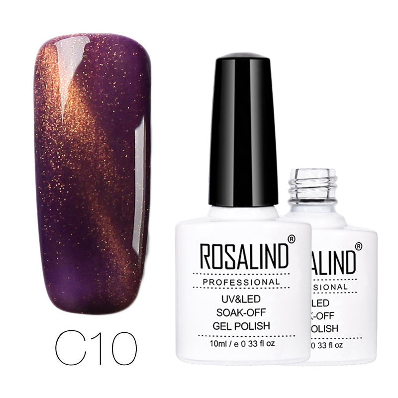 Vernis à ongles gel photothérapie effet œil de chat 30 couleurs