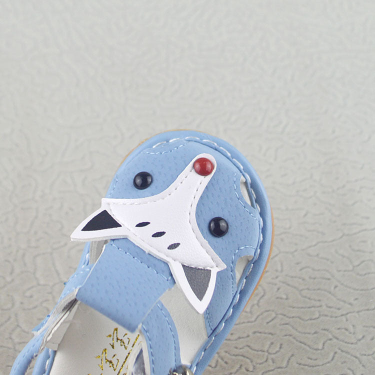 Cartoon tendon soft bottom baotou baby called shoes non-slip toddler sandals