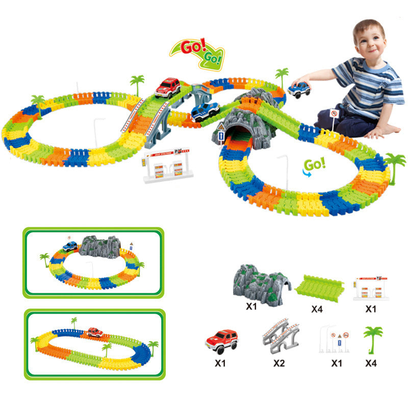 Jouets de construction pour piste électrique DIY pour enfants