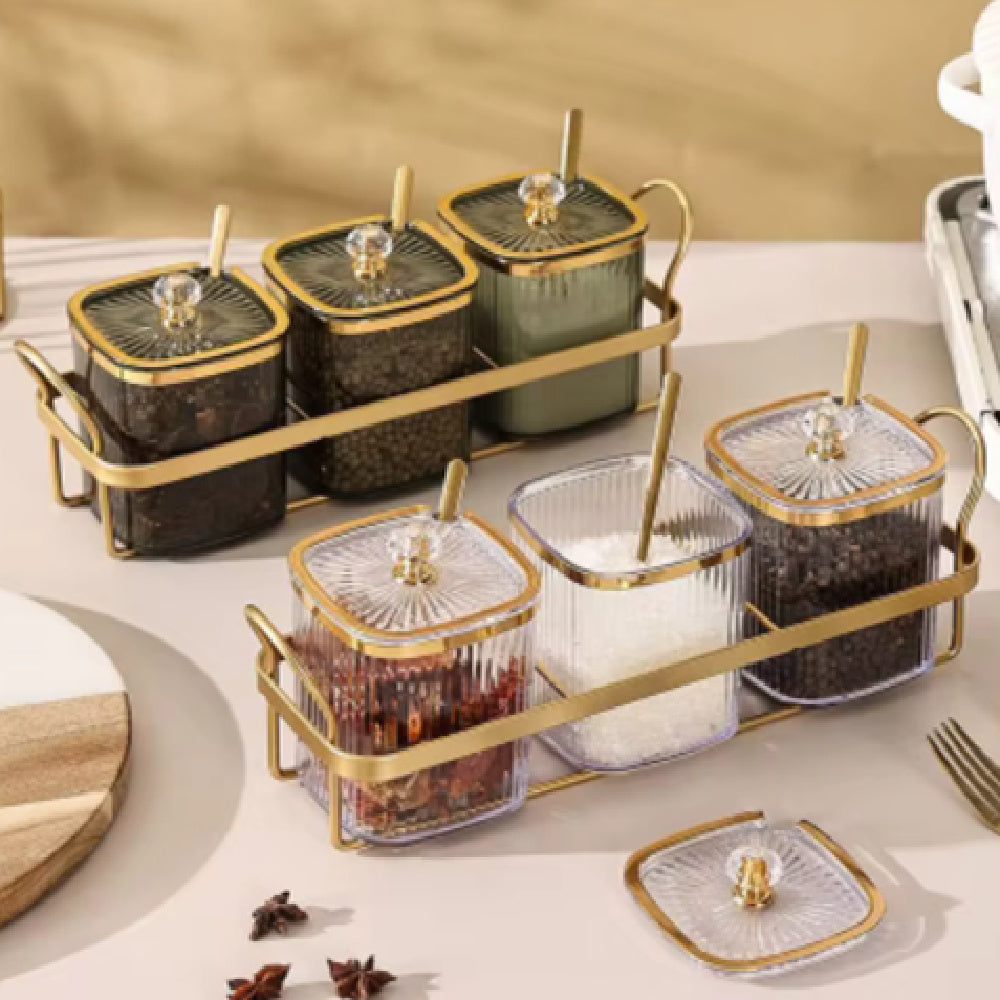 Boîte à assaisonnements tendance pour rangement domestique