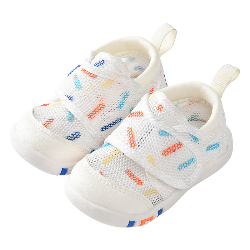 Baby Sandals Men's Summer Toddler 0 1-2 Years Old Baby Non-slip Soft Bottom Infant Mesh Surface Shoe