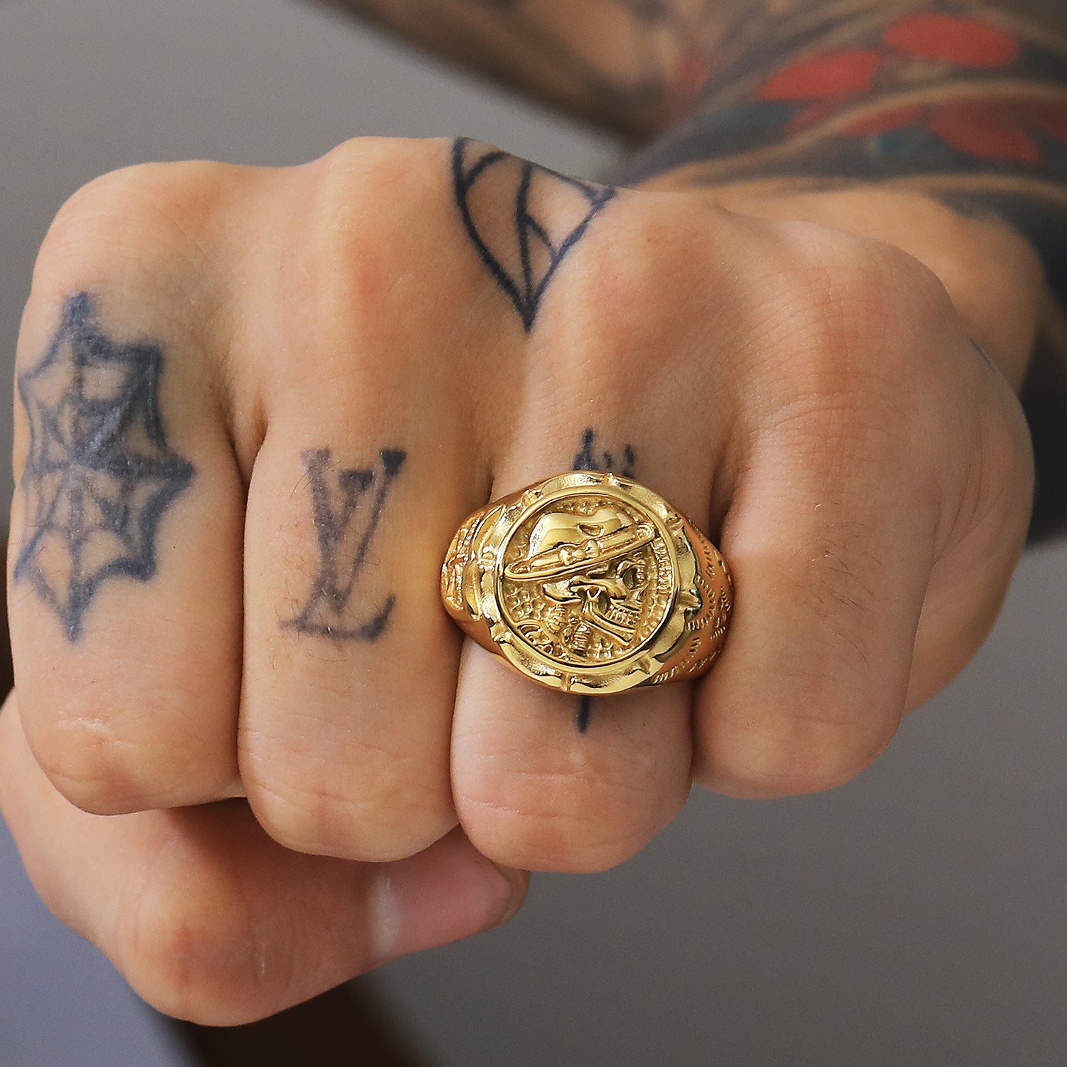 Fashion Trend Punk Skull Pattern Men