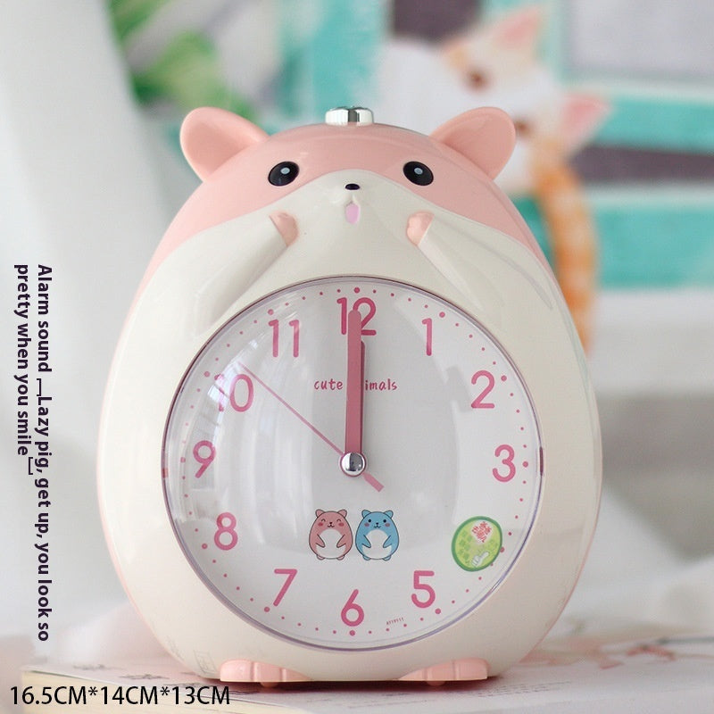 Student Cute Creative Multi-function Mute Bedside Luminous Lazy Alarm Clock