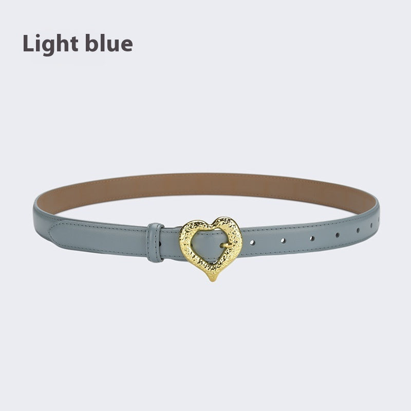 Ceinture en cuir d'amour personnalisée pour femme, à la mode et décorative