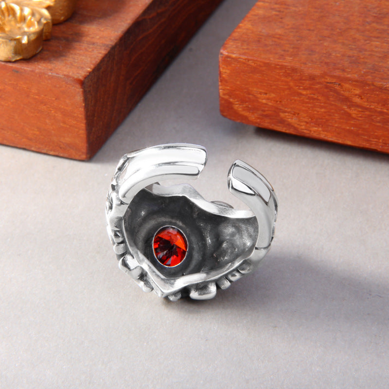 Bague Totem Croix en Argent Sterling