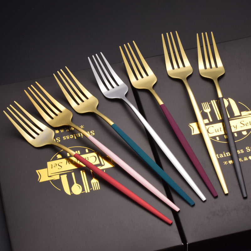 Four-piece Stainless Steel Western Knife Fork And Spoon