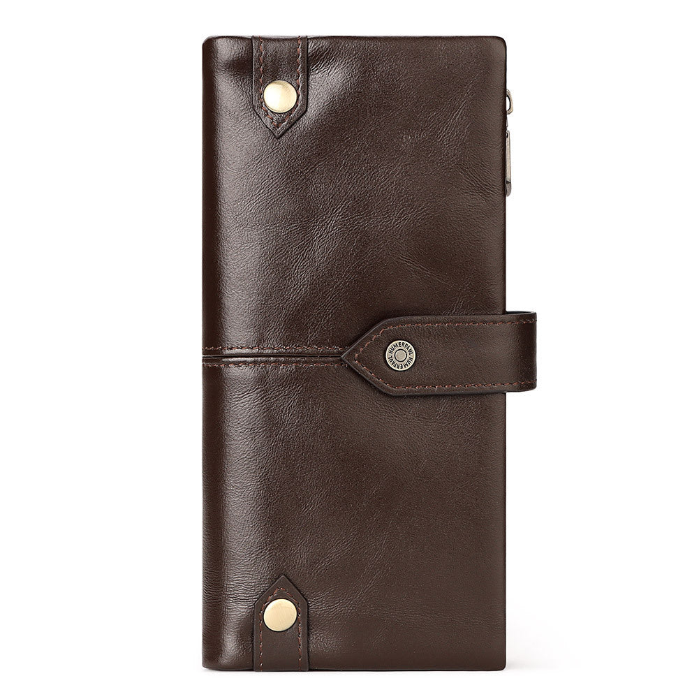 Portefeuille en cuir à la mode pour hommes et femmes