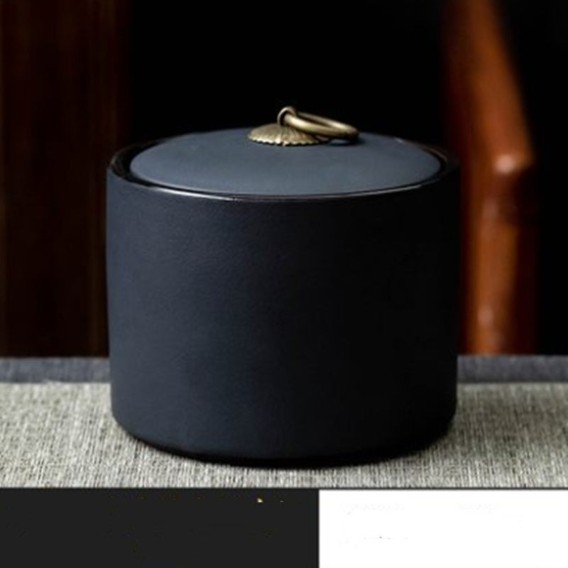 Cendrier en poterie noire brute, créatif, pour salon, bureau de luxe léger