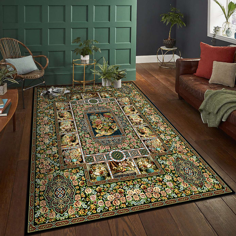 Tapis de sol de salon bohème persan vintage