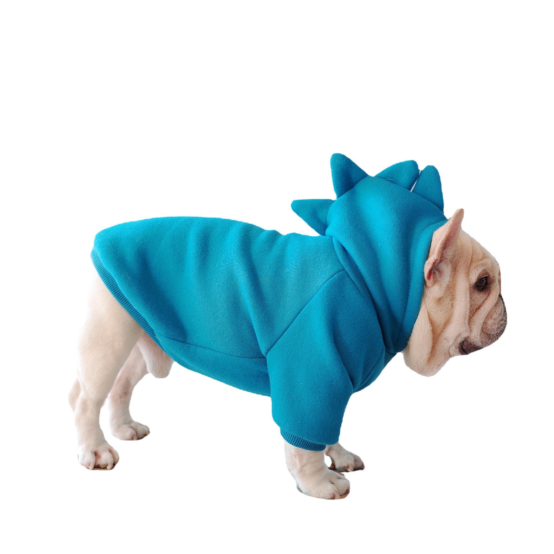 Haut à capuche polaire de couleur unie pour animaux de compagnie