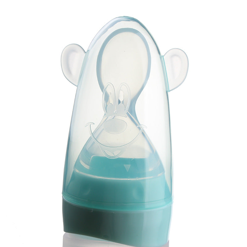 Cuillère d'alimentation pour bébé en silicone, vaisselle complémentaire