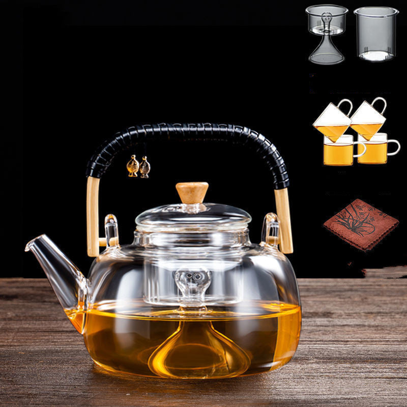 Ensemble de théière et cuisinière électrique en céramique, verre épaissi pour la maison