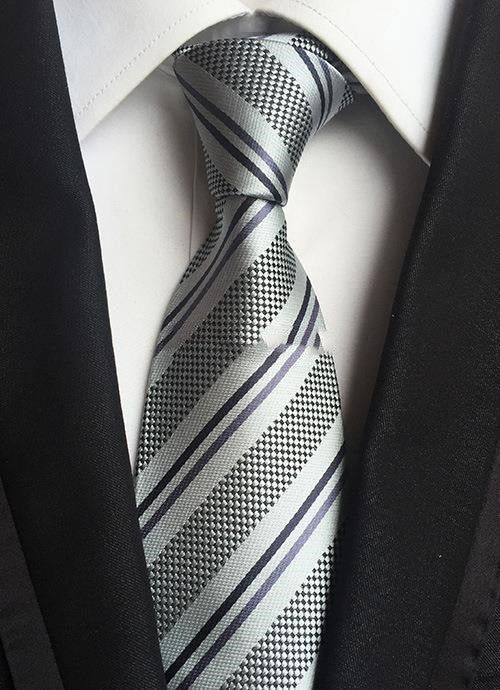 Cravate en polyester à motif cachemire pour homme