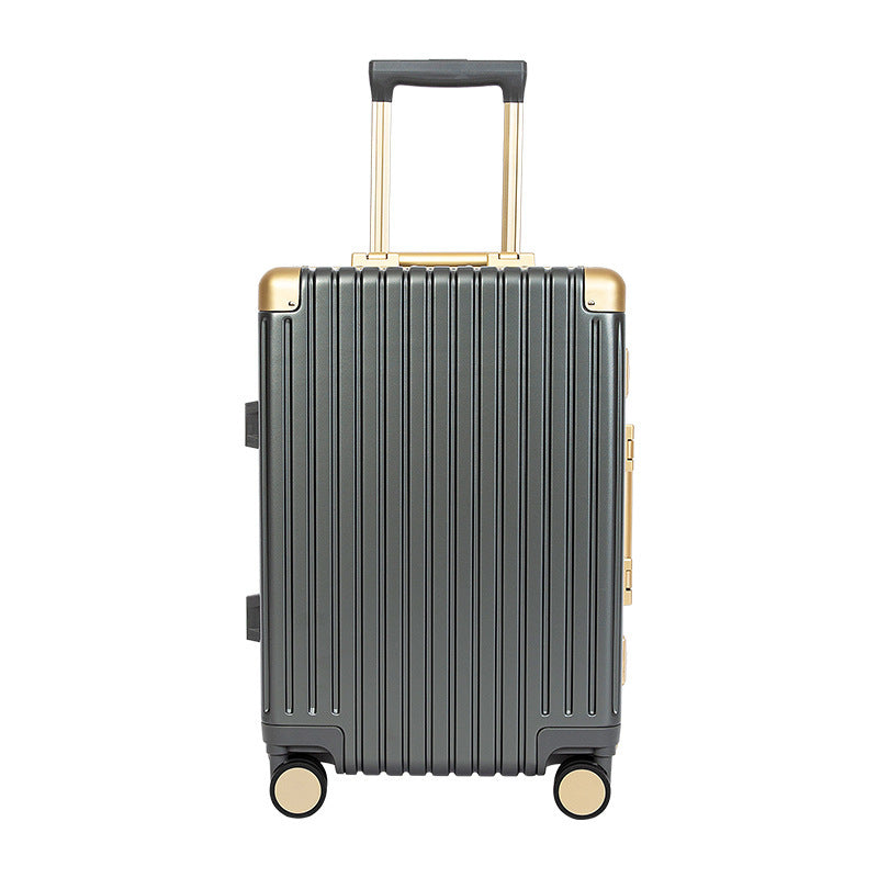 Universal Wheel Boarding Password Aluminum Frame Luggage