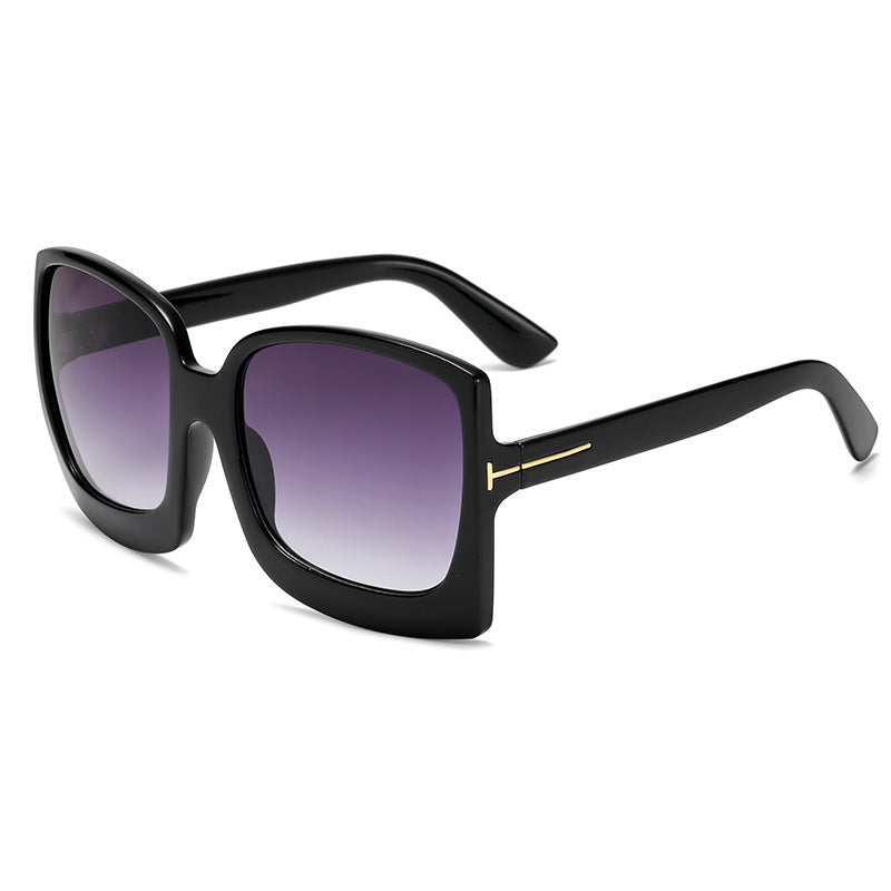 Lunettes de soleil léopard grande monture
