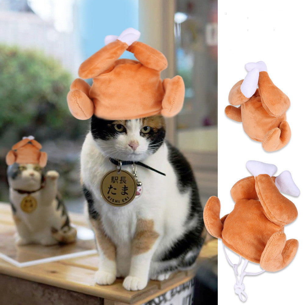 Chapeau de compagnie pour cheveux bouclés, chat, déguisement amusant, produits pour animaux de compagnie