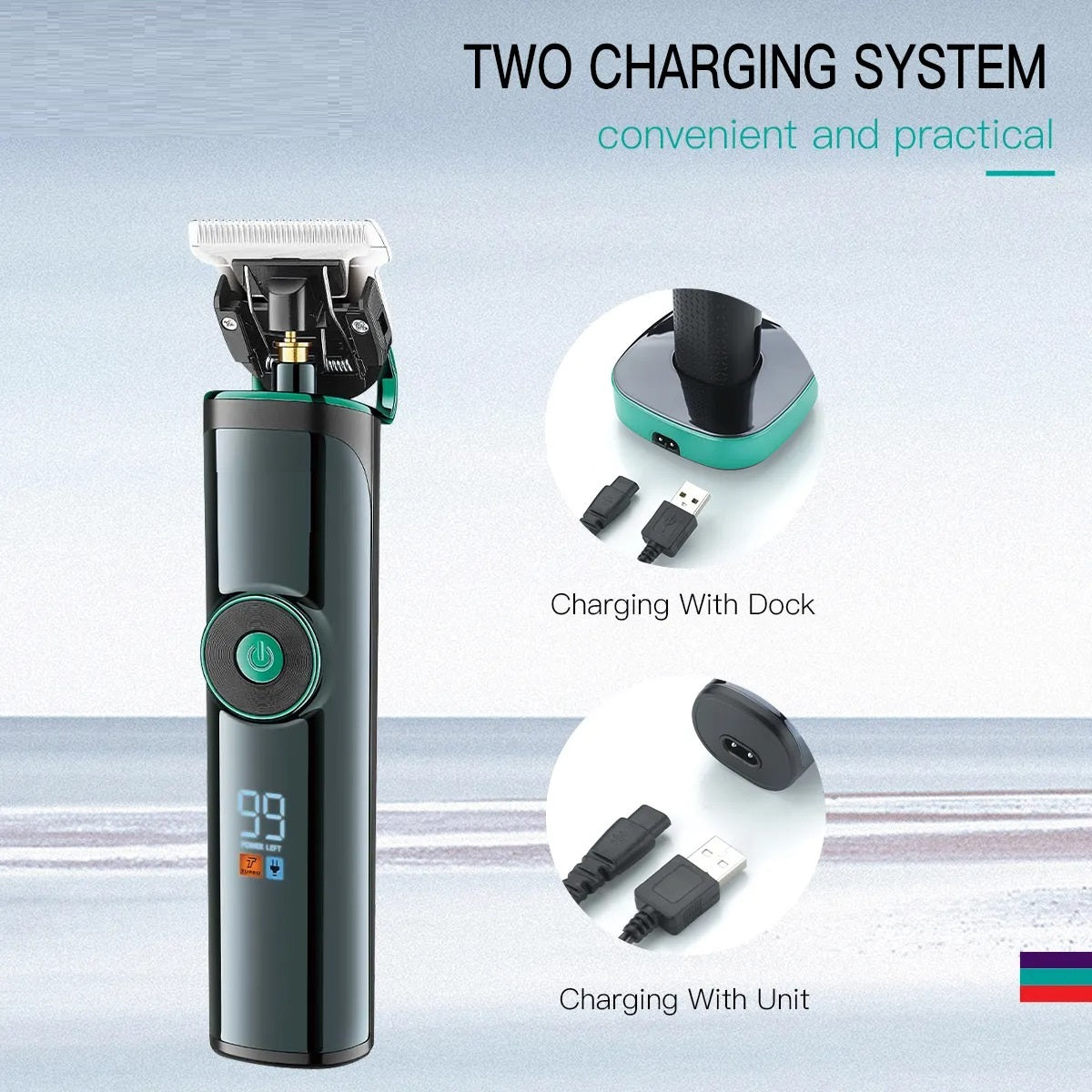 Men's High-power Base Charging Hair Clipper