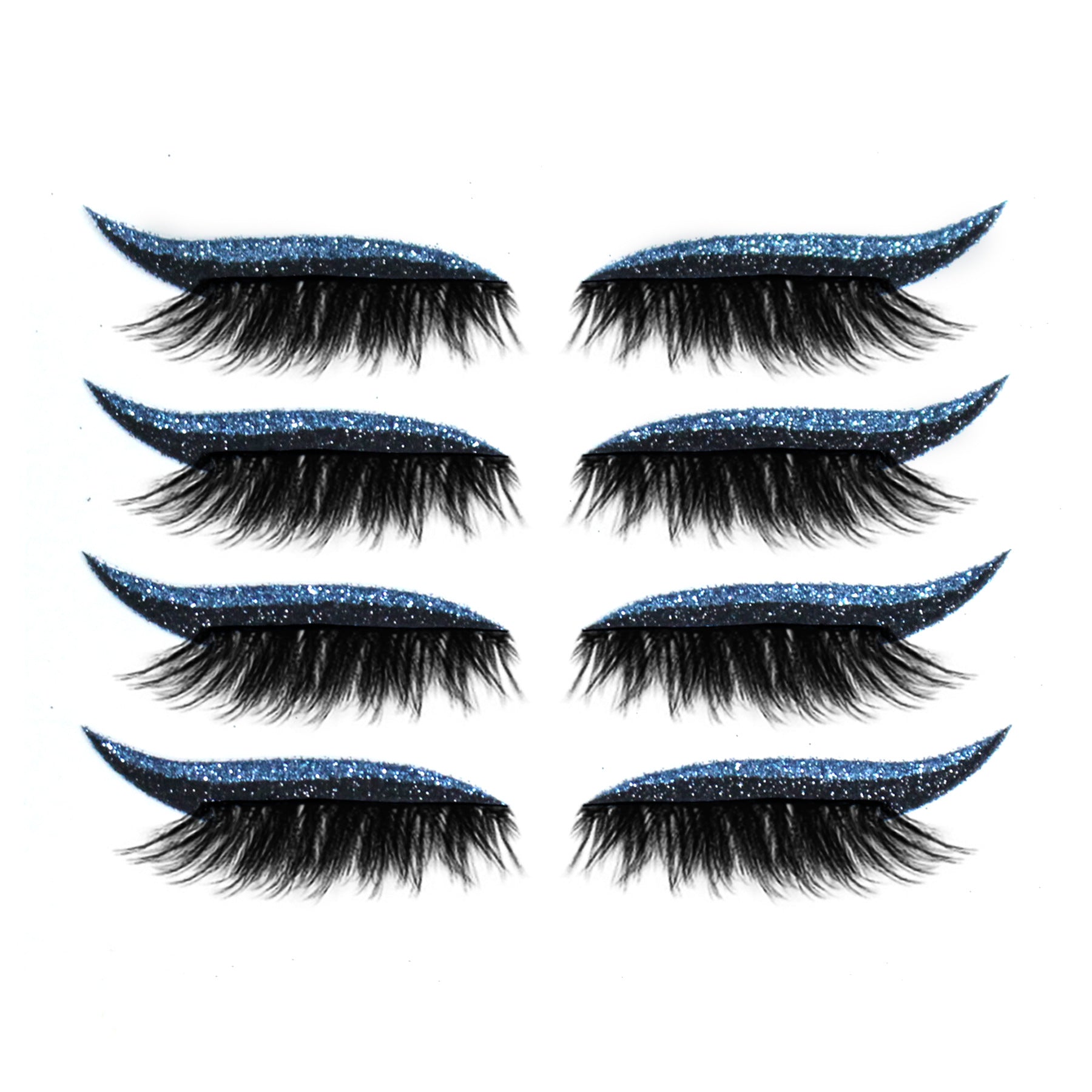 Faux cils 3D magnétiques, 4 paires de cils autocollants sans colle