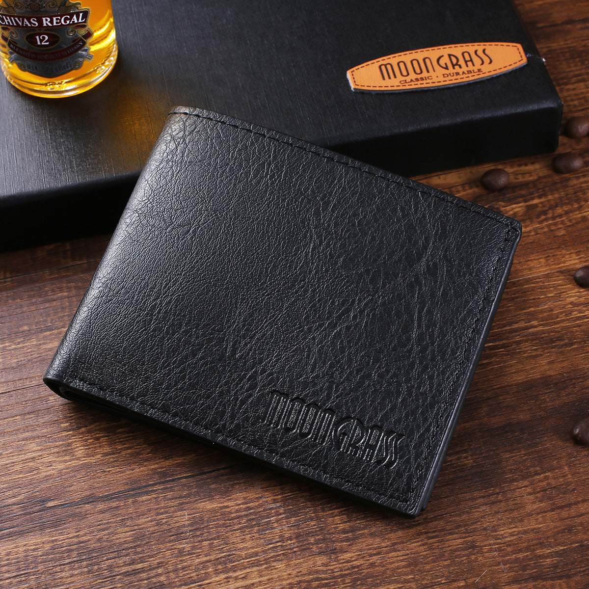 Glasses Big Dial Quartz Watch Wallet Gift Set