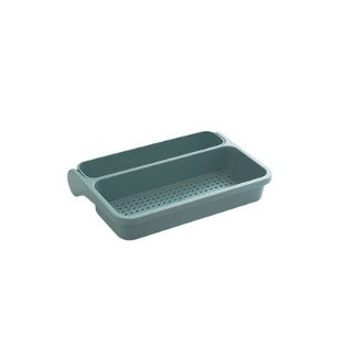 Kitchen Punch-free Drain Rack Vegetables Fruits Cleaning Drain Basket Folding Rack Home Storage Rack Kitchen Storage Shelf