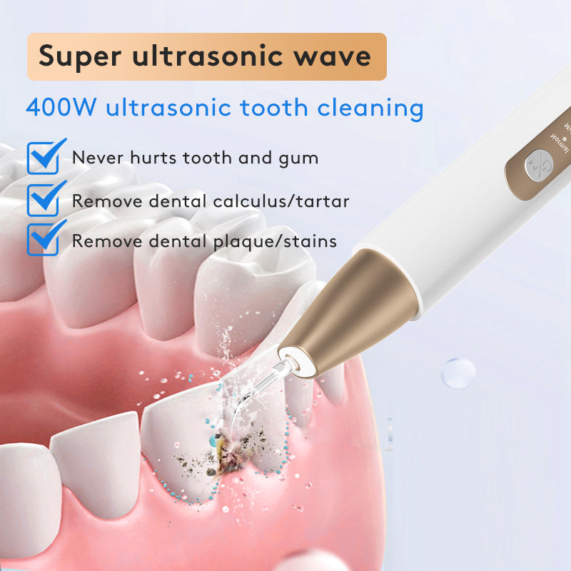 Teeth-Grinding Ultrasonic Tooth Cleaner, Stain & Tartar Remover, Teeth Whitening Device, Oral Care Instrument