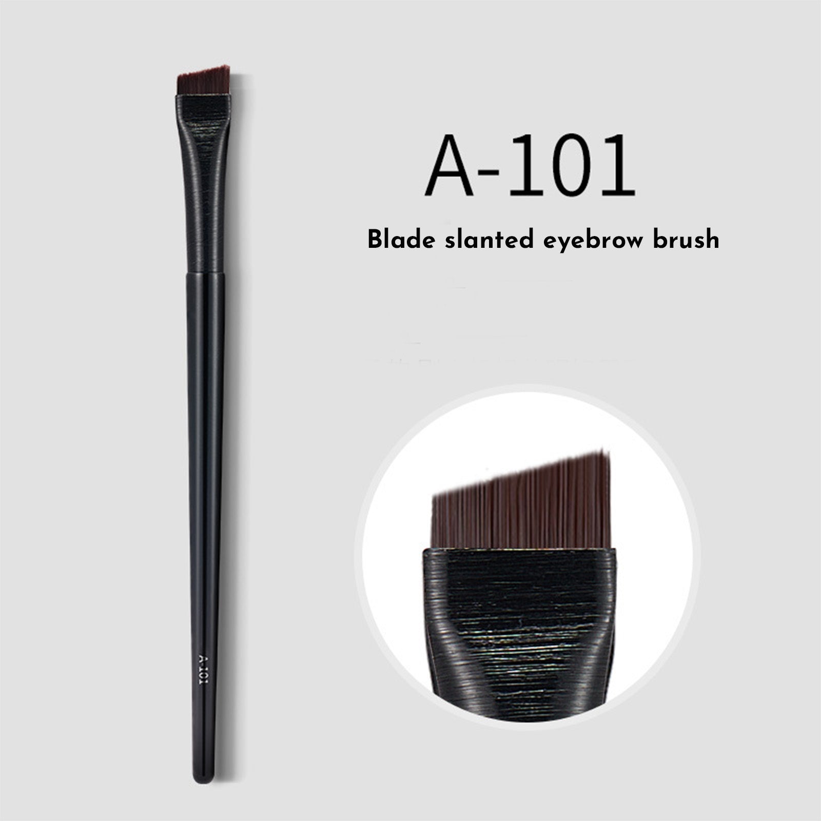 Eyebrow Eyeliner Brush Portable Small Angle Eyebrow Brush Makeup Tool Brushes Makeup Professional Eyeliner Eyebrow Contour Makeup Brush Super Soft Fiber Comfortable Grip Soft And Natural Makeup Appli