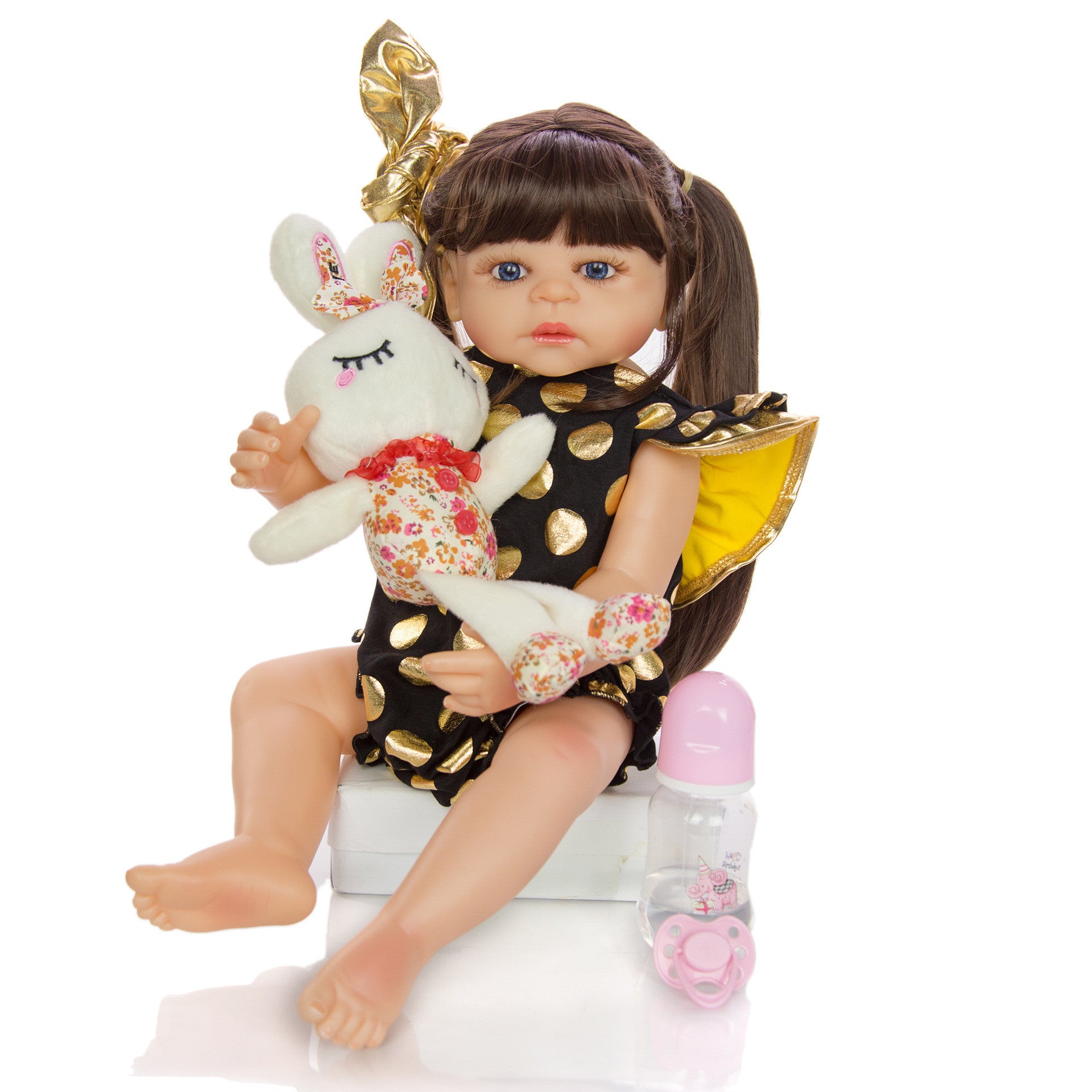 Full Silicone Reborn Doll Girl Simulation Baby