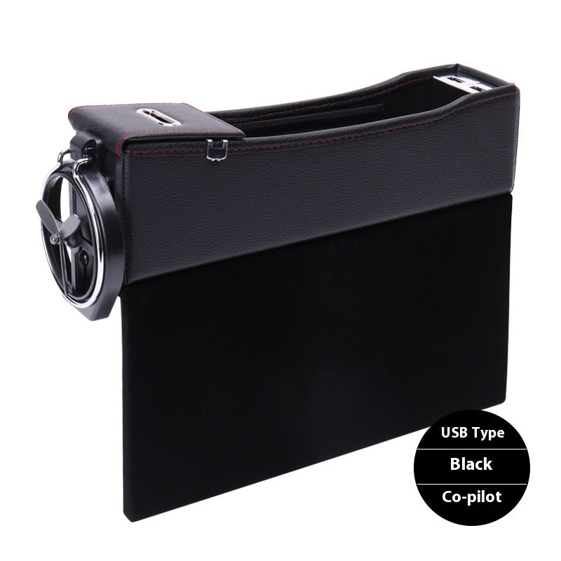 Boîte de rangement de siège de voiture avec interface USB