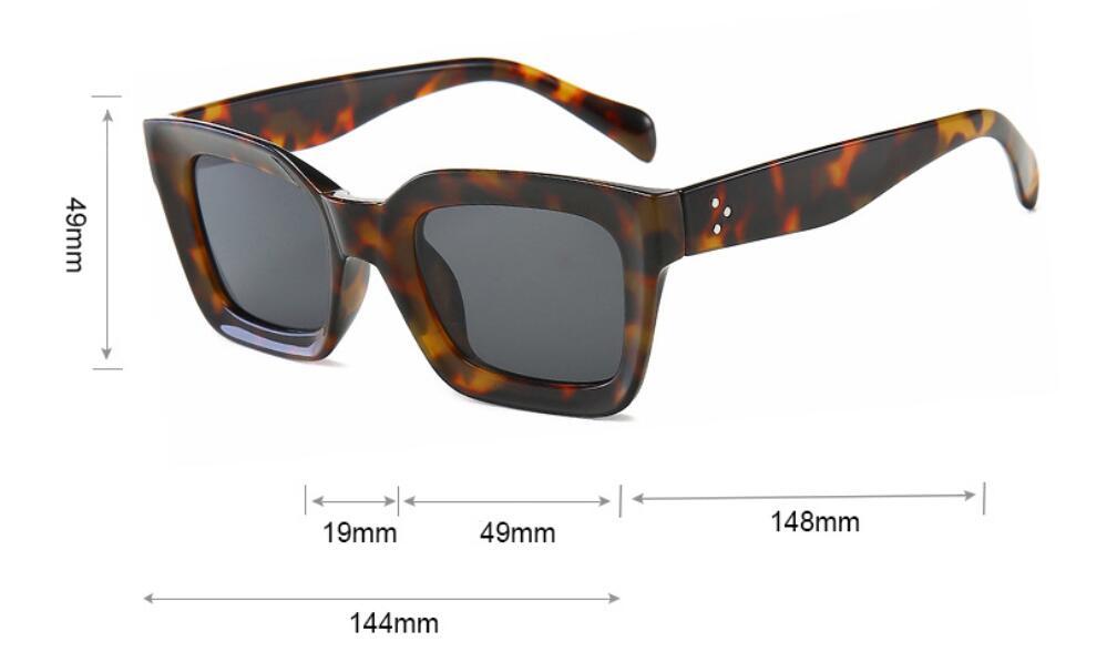Fashion Retro Simple Square Sunglasses