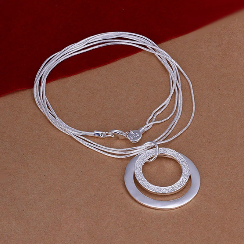 Double Sand O Necklace Two Piece Set
