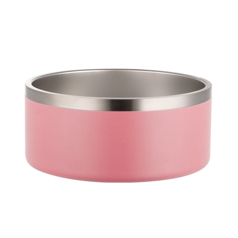 Gamelle pour Chien en Acier Inoxydable 304 Intérieur et Extérieur avec Coussinet en Gel de Silice