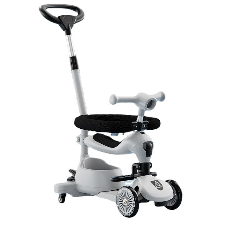 Trottinette bébé avec siège - Pousse ou glisse