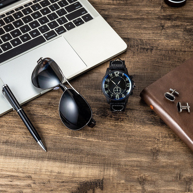 Coffret cadeau Montre et lunettes de soleil pour homme