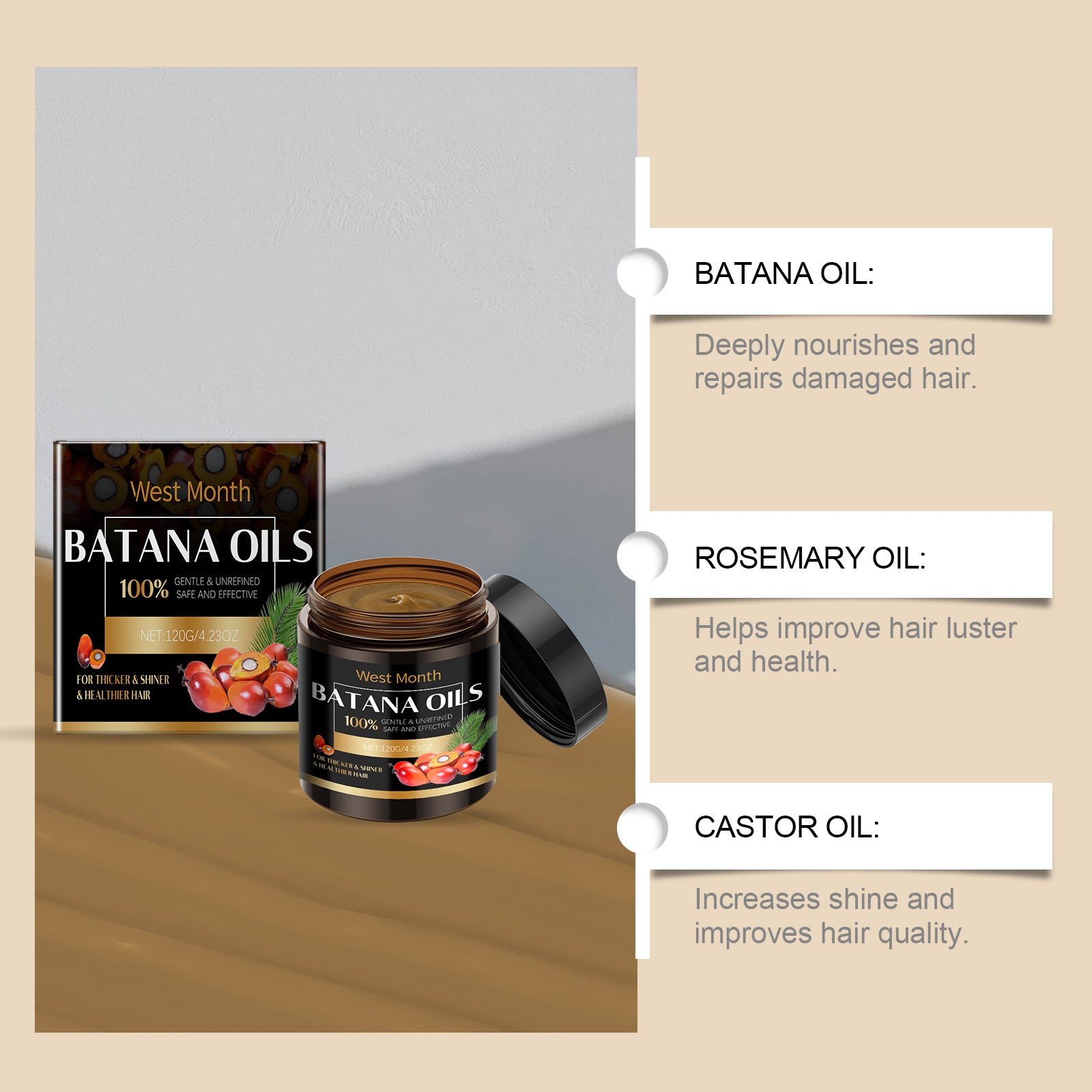 Masque Capillaire Batana Nourrissant Doux