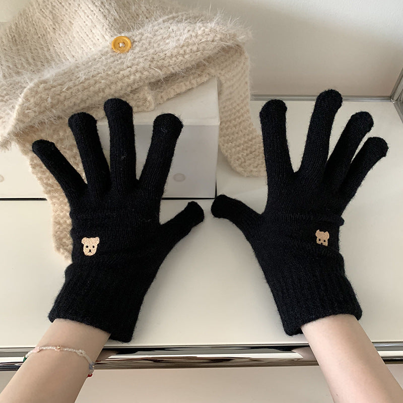 Warm Fingerless Knitting Wool Gloves