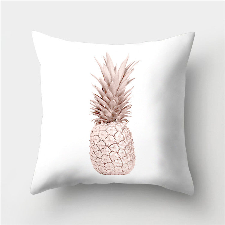 Rose Gold Powder Peach Skin Fabric Pillow Sofa Cushion Cover