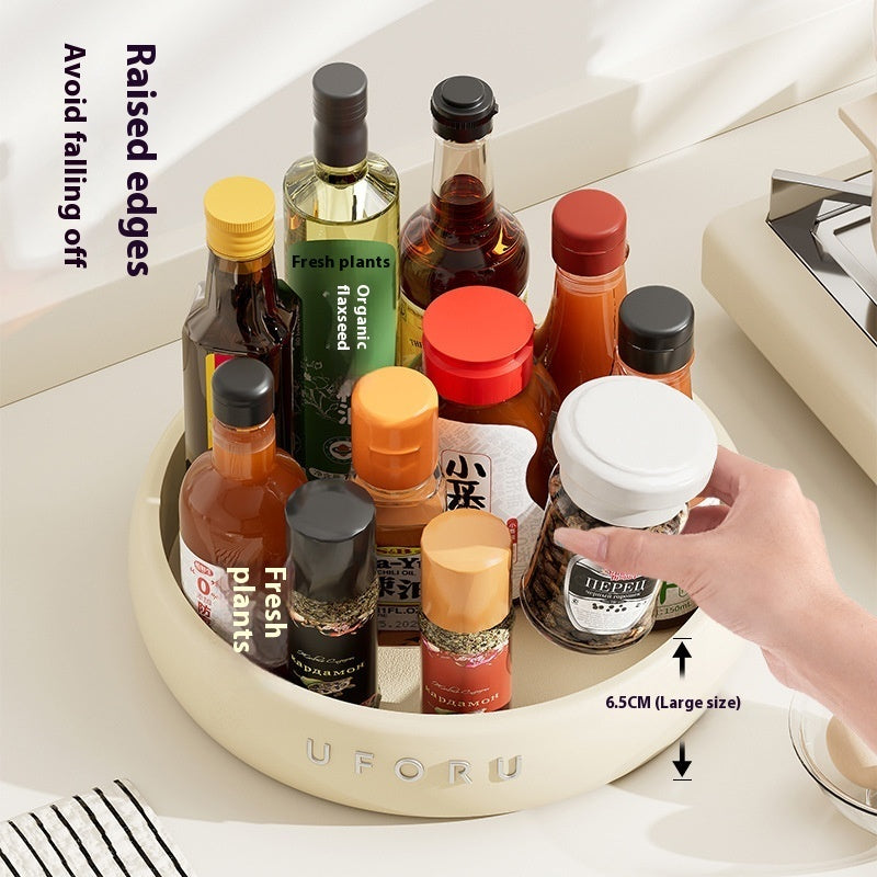 Rotating Kitchen Rack Multi-function Seasoning Plate