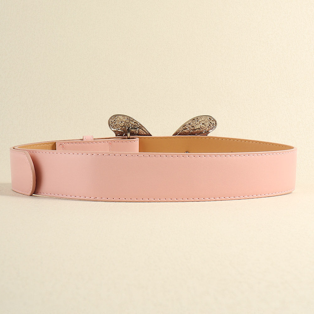 Ceinture Papillon Métallique Grande Taille pour Femme, Ceinture Simple Vintage, Accessoire Tendance et Doux