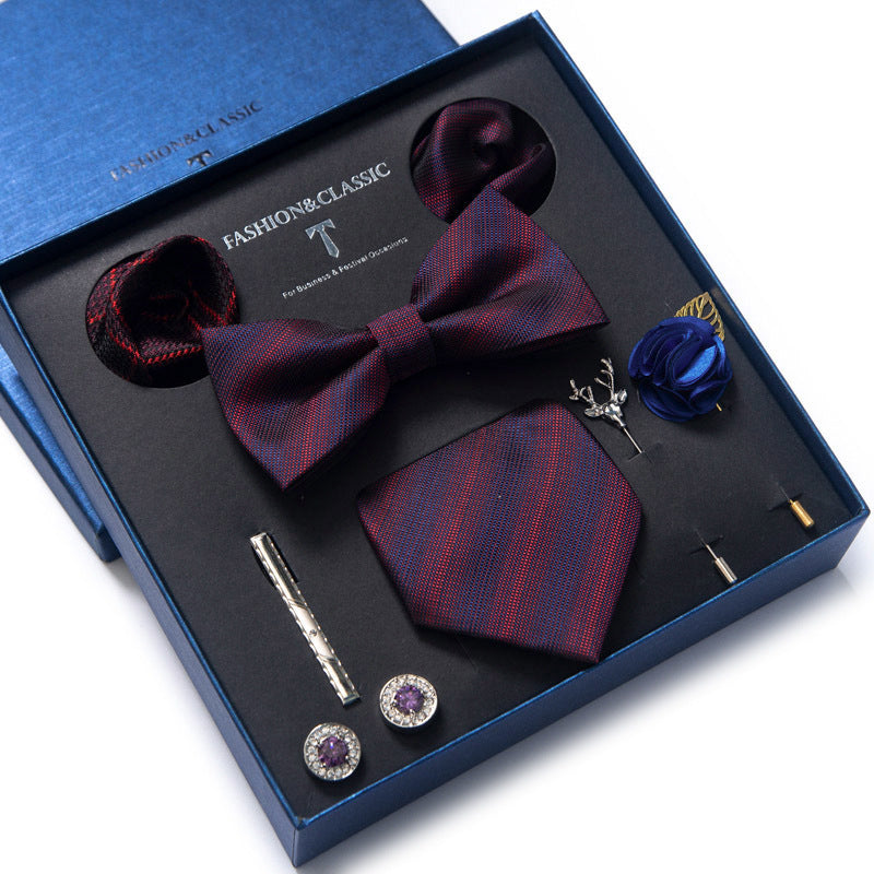 Ensemble cravate et costume formel 8 pièces pour homme