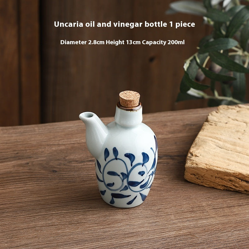 Commercial Small Capacity Old-fashioned Ceramic 200mL Soy Sauce Bottle