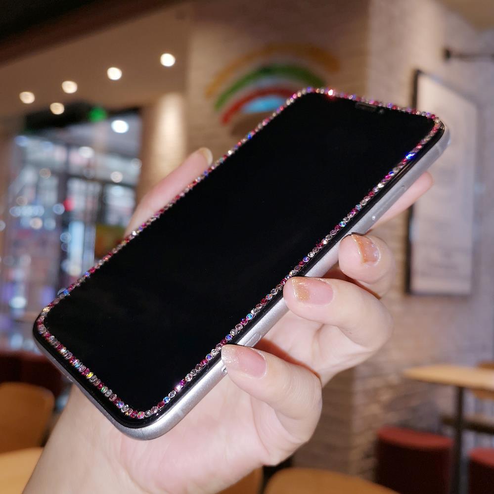 Rhinestone Blue Light Eye Protection Cell Phone Protective Tempered Film