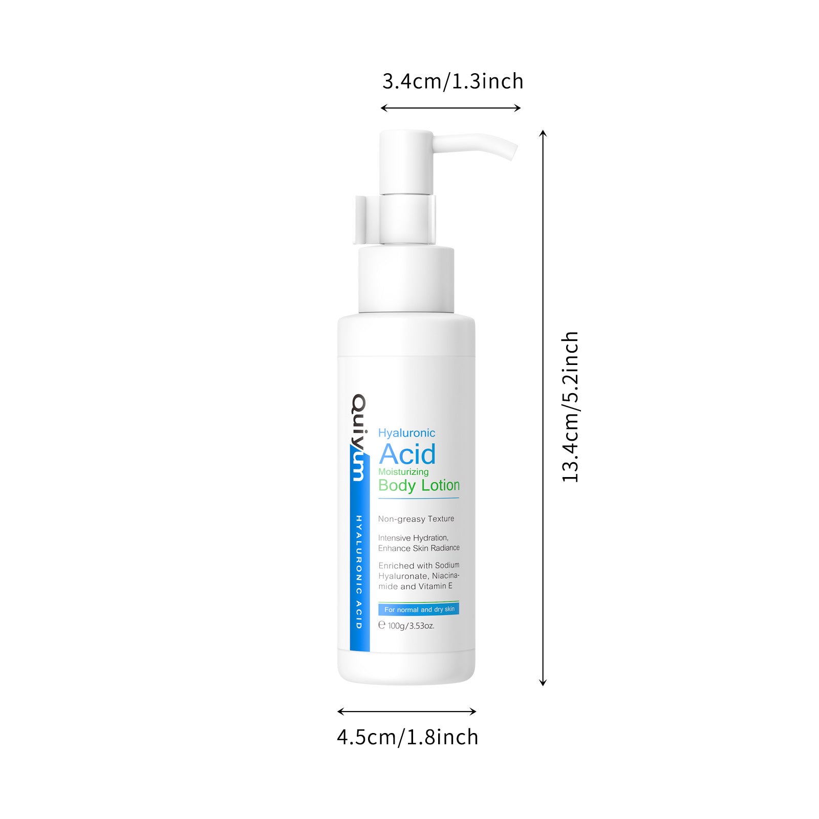 Lotion Corporelle à l'Acide Hyaluronique 100g Hydratante et Nourrissante pour la Peau