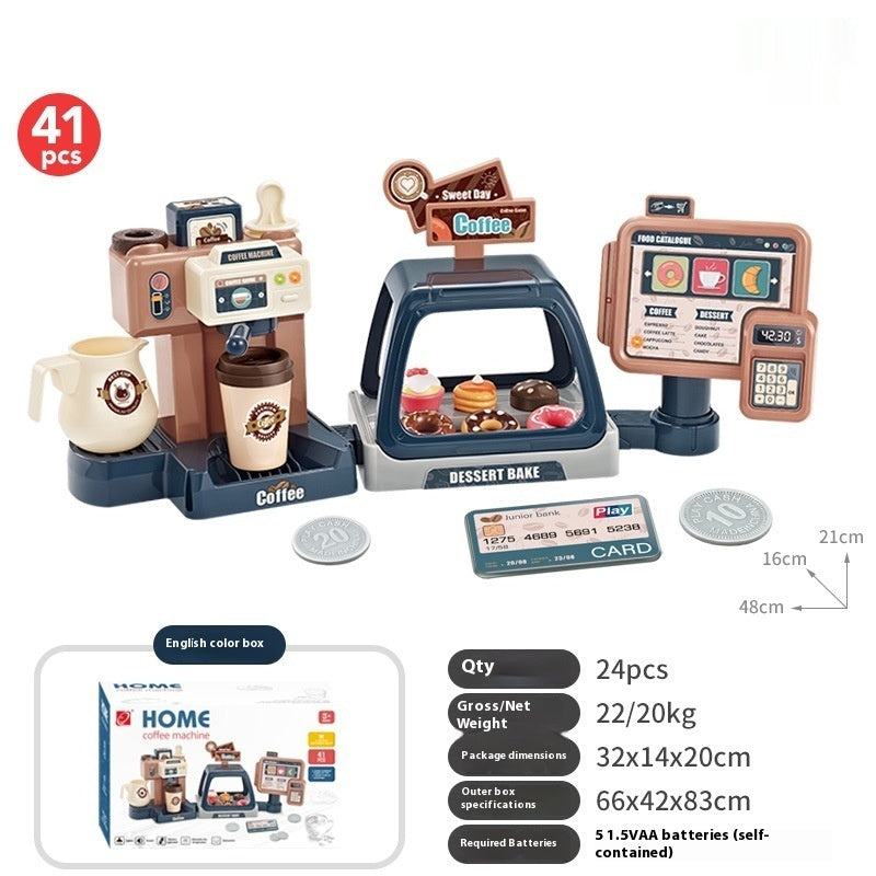 Children's Toy Play House Cashier Coffee Machine Assembly